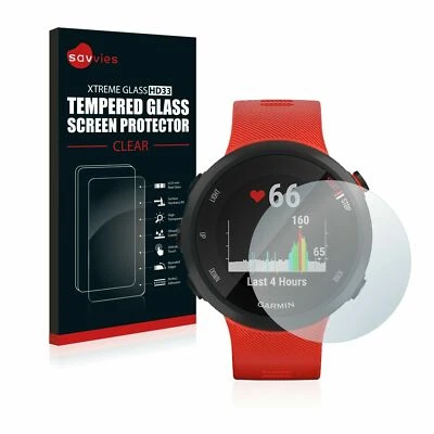 Garmin Forerunner 45 ,Savvies® Xtreme Glass HD33 Tempered Glass Screen Protector - Imagen 1 de 4
