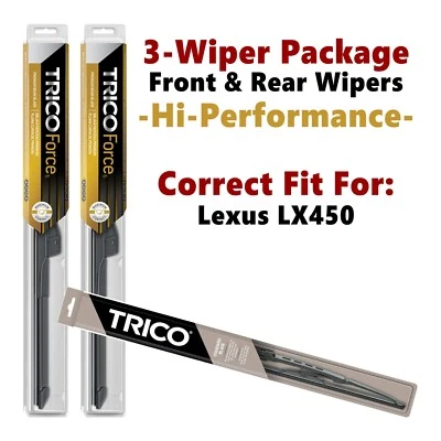 Wipers 3-pk Hi-Performance fits 1996-1997 Lexus LX450 - 25180x2/30160 Foto 1 de 4