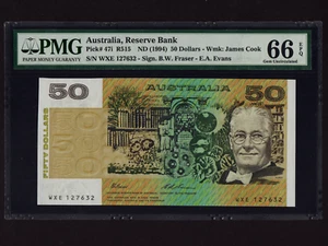 Australia:P-47i,50$,1994 * Baron Howard Walker Florey * PMG Gem UNC 66 EPQ * - Picture 1 of 2