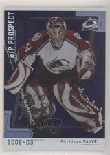 2002-03 ITG Be A Player Between the Pipes Silver Spring Expo /10 Philippe Sauve