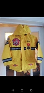 Disney Store Pixar Planes Piston Peak Fire Dept. Rain Jacket Age 7 To 8 - Picture 1 of 16