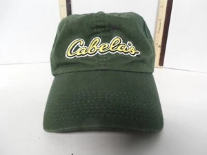 Cabelas Baseball Cap Hat Mens Green OS Adjustable Curved Brim Embroidered - Picture 1 of 6