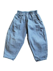 Vintage 90s OshKosh Striped Jeans Boys 3T Made in USA - Picture 1 of 4