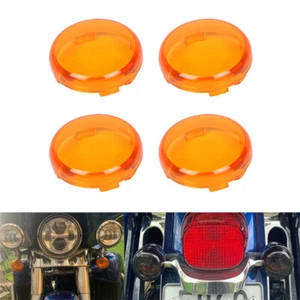 Tapa de cubierta de lente de luz de señal de giro de bala apta para Harley Sportster Softail 1996-23 - Imagen 1 de 7