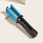 Straight Hair Comb V-Shaped Splint Comb Bristle Hair Straightening (Blue)