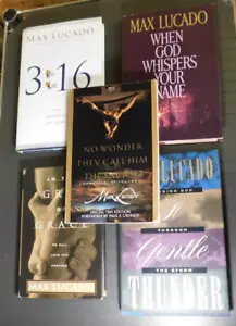 Lot of 5 BOOKS by MAX LUCADO 4 hardcover 1 softcover inspirational - Imagen 1 de 18