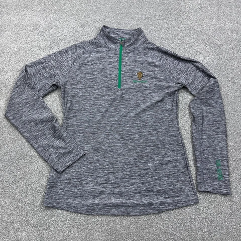 Marshall University Shirt Women Large Gray Pullover Quarter Zip Thundering Herd Cover