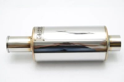 1320 Performance Spoon STYLE SHORT TIP 2.5 INCH MUFFLER FITS EG6 EK9 HATCHBACK - Image 1 of 4