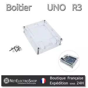 Boitier de Protection Acrylique Transparent pour Arduino Uno - Imagen 1 de 5