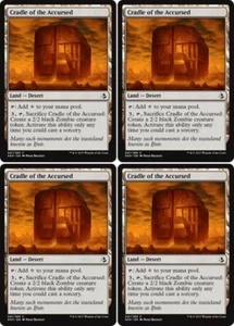 MTG - 4x CRADLE OF THE ACCURSED - Amonkhet (C) - Picture 1 of 1