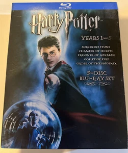 Harry Potter Years 1-5 (Blu-ray Disc, 2008, 5-Disc Set) BRAND NEW Sealed - Picture 1 of 2