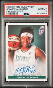 2006 RITTENHOUSE WNBA EXPANSION SET SEIMONE AUGUSTUS RC PSA 10 POP 2! - Picture 1 of 2