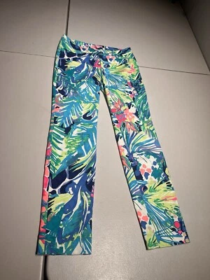 Calça Lilly Pulitzer Feminina 00 Kelly Skinny Tornozelo Perfeita Baixo Floral 27x28 - Imagem 1 de 4
