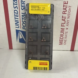 10pc Sandvik TCEX 1.2(1.2)00L-F 1125 Carbide Inserts TCEX 1.2(1.2)00L-F 1125 - Picture 1 of 3
