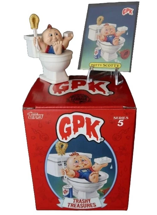 GPK Garbage Pail Kids Trashy Treasures Figure & Card Scotty Potty - Image 1 of 1