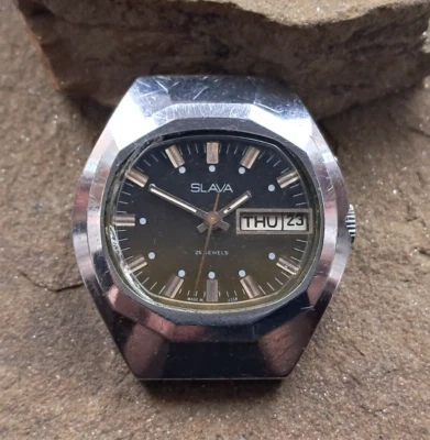 Vintage Beautiful Watch Slava 2428 Watch Soviet Russia Made in USSR Watch - Image 1 of 4