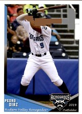 2019 Hudson Valley Renegades Grandstand #7 Pedro Diaz Dominican Republic DR Card