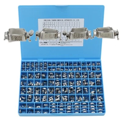 Bandas molares de ortodoncia dental tipo 3M tubo doble MBT 022 funda lingual conv Foto 1 de 4