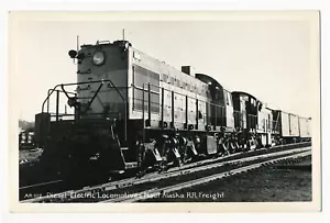 Locomotoras eléctricas diésel transporte Alaska ferrocarril carga RPPC - Imagen 1 de 2