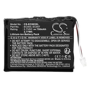 Batterie 750mAh type EC003 EC007 pour Apple iPod Mini 4GB M9802CH/A M9804FD/A - Photo 1 sur 5