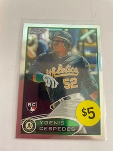 2012 Topps Chrome Yoenis Cespedes RC - Picture 1 of 1