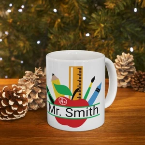 Personalized teacher mug, world, greatest teacher, gifts of unique teacher gift - Picture 1 of 9