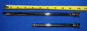 2 SEARS CRAFTSMAN -- 3/8" SOCKET EXTENSIONS long bar ---- 10" and 6" - Picture 1 of 3