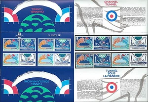 1994 FRANCIA - GB FOLDER TUNNEL DELLA MANICA MNH ** - GBF - Picture 1 of 1