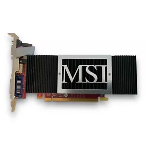 MSI GeForce 8400 GS NX8400GS-TD512EH Video Card PCie 512MB VGA S-Video DVI #346L - Picture 1 of 7