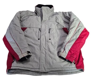 Ski Extreme 2X Nylon & Polyester Insulated Winter Jacket Gray & Red - Image 1 of 4
