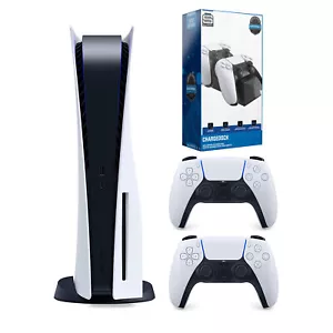 Sony Playstation 5 Disc Version mit extra Controller, Ladestation Bundle - Bild 1 von 4
