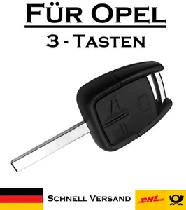 1 x alloggiamento chiave auto per Opel - ricambio 3 tasti telecomando auto KS11 - Foto 1 di 5