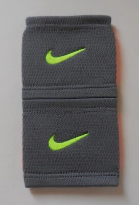 Nike Dri-Fit Stealth Wristbands Cool Grey/Bright Mango/Volt 1 Pair - Image 1 of 2