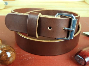 Men's 1 1/2"_Heavy Duty Leather Gun Holster CCW Work Belt_Amish Handmade_1.5" - Picture 1 of 61