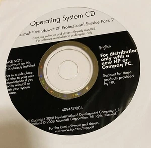 HP Compaq Windows XP Professional SP2 Service Pack 2, Operating System CD, NEW - Picture 1 of 1