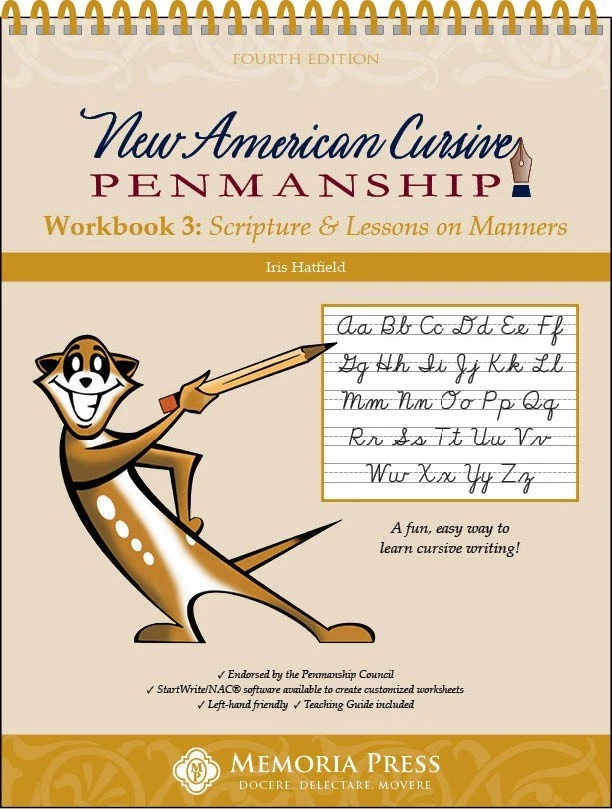 New American Cursive 3: Scripture & Lessons on Manners, Fourth Edition - Image 1 of 1