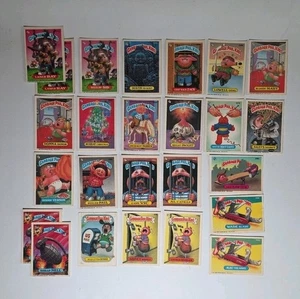 BULK LOT 25 Garbage Pail Kids 1980s Sticker Trading Cards Vintage VG (2 DUPES) - Picture 1 of 5