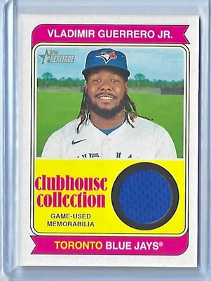 2023 Topps Heritage High Number Vladimir Guerrero Jr Clubhouse Collection Relic - Image 1 of 2
