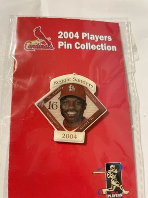 2004 St. Louis Cardinals Player Pin – Reggie Sanders – Post Dispatch NIP - Image 1 of 4