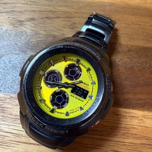 CASIO G-SHOCK G-702BD Yellow Dial Analog-Digital Custom Model Stainless Steel - Picture 1 of 9