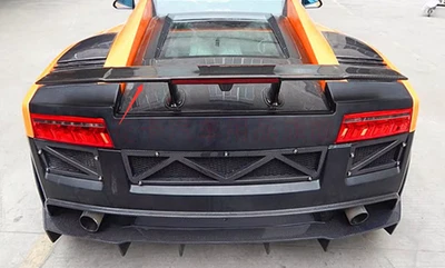 Alerón trasero pequeño de fibra de carbono real OEM para Lamborghini Gallardo 2004-2012 Foto 1 de 4
