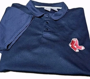 MLB BOSTON RED SOX-Navy Perform.Poly, Mens SS/3B, Logo Athletic Polo Shirt-(4XL) - Bild 1 von 5