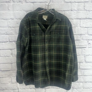 L.L. Bean Men’s Scotch Plaid Rustic Utility Flannel Button DownShirt Size Large - Picture 1 of 9