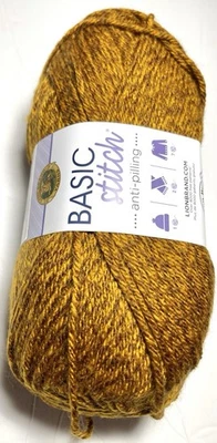 LION BRAND-BASIC STITCH. 1 PK. GOLD HEATHER. I Combine Shipping. - Image 1 of 4