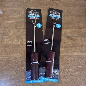 2~Hershey's S'mores Roasting Wand Electric Rotating Marshmallow Fork Stick - Picture 1 of 3