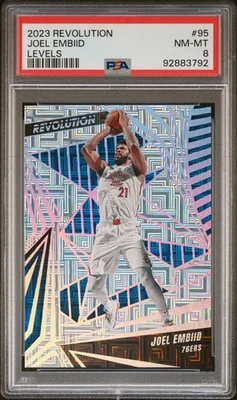2023 Panini Revolution Levels Joel Embiid #95 /35 PSA 8 - Image 1 of 2
