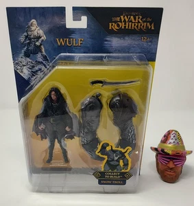 Figura McFarlane Toys LOTR La Guerra de Rohirrim WULF 4 pulgadas con pieza de troll de nieve - Imagen 1 de 6