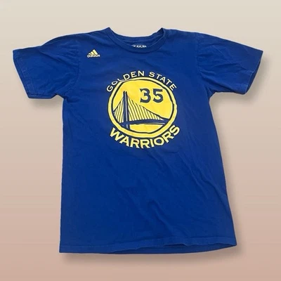 Camiseta deportiva azul para hombre Adidas Kevin Durant #35 Warriors S Foto 1 de 4