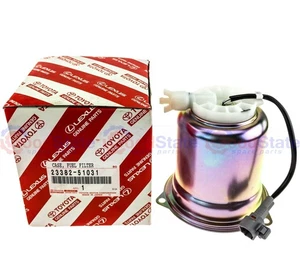 Genuine LandCruiser VDJ76 1VD 4.5 Diesel V8 Fuel Filter Case Housing w Sender - Picture 1 of 2