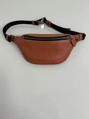 Coach Warren Mini Belt Bag CBI29 Gunmetal/Tan Leather - Image 1 of 4